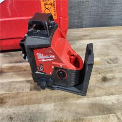 HOUSTON LOCATION - AS-IS Milwaukee-3632-21 M12 Green Beam Laser 360° 3-Plane Kit