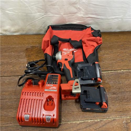 AS-IS Milwaukee M18 Compact Brushless 1/4  Hex Impact Driver Kit