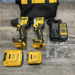 AS-IS DEWALT 20V XR Lithium-Ion Cordless 2-Tool Combo Kit