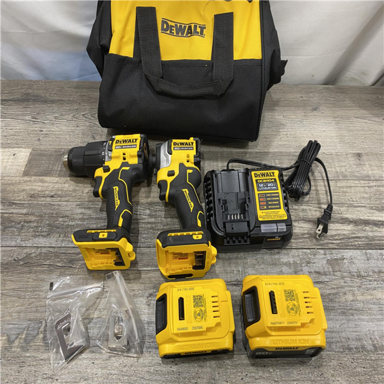 AS-IS DEWALT ATOMIC 20V MAX Lithium-Ion Cordless 2-Tool Combo Kit