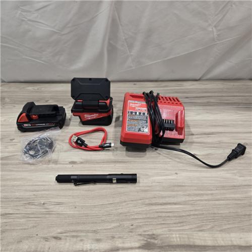 AS-IS Milwaukee M18 18V Cordless ROVER Flood Light/ Pen Kit