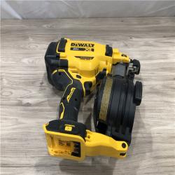 AS-IS DEWALT 20V MAX Lithium-Ion 15-Degree Electric Cordless Roofing Nailer Kit