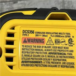AS-IS DEWALT 20V MAX XR Cordless Brushless 3-Speed Oscillating Multi Tool (Tool Only)