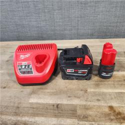 HOUSTON LOCATION - AS-IS Milwaukee 2 Tool Combo Kit W/ (2) Battery & Charger