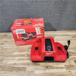HOUSTON LOCATION - AS-IS Milwaukee M18 18V Dual Bay Simultaneous Super Charger (TOOL ONLY)
