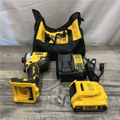 AS-IS DEWALT Atomic 20V Max Lithium-Ion Brushless Cordless Compact 1/4 in. Impact Driver Kit