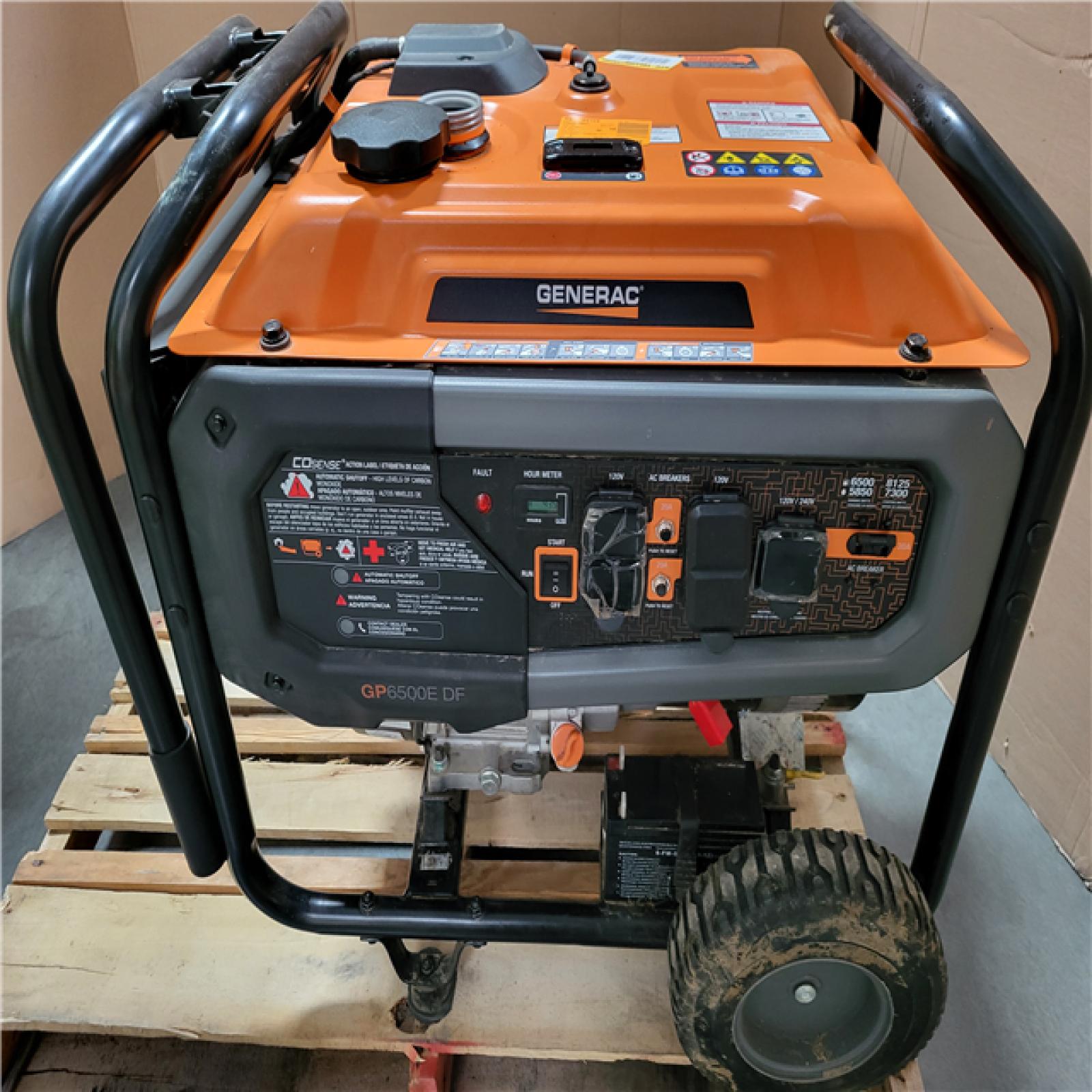CALIFORNIA AS-IS GENERAC PORTABLE GENERATOR