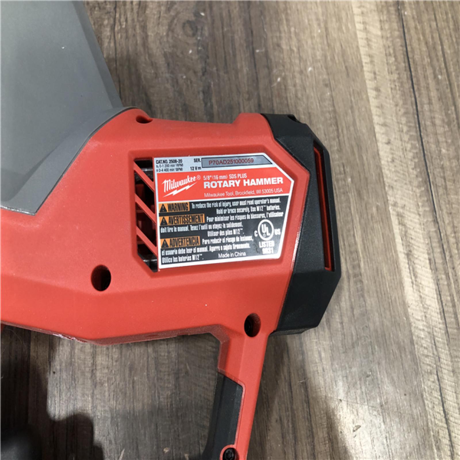 AS-IS Milwaukee  FUEL 12V Lithium-Ion Brushless Cordless 5/8 in. SDS-Plus Rotary Hammer Drill (Tool-Only)