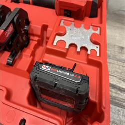 AS-IS Milwaukee 18V Lithium-Ion Cordless Short Throw Press Tool with 3 PEX Crimp Jaws Kit
