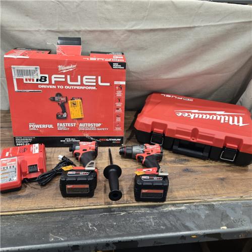 GOOD- MILWAUKEE FUEL 18V Lithium-Ion Brushless Cordless Hammer Drill and Impact Driver Combo Kit (2-Tool) with 2 Batteries