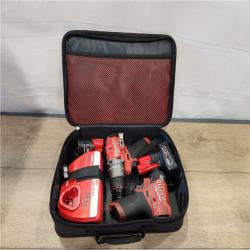 AS-IS- Milwaukee 12V Brushless Hammer Drill and Impact Driver Combo Kit