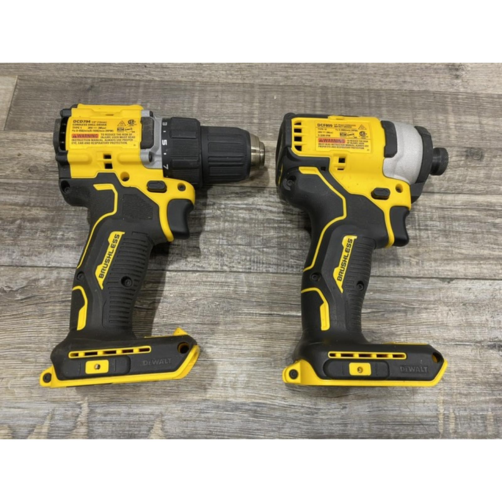 AS-IS DEWALT ATOMIC 20-Volt MAX Lithium-Ion Cordless (2-Tool) Combo Kit