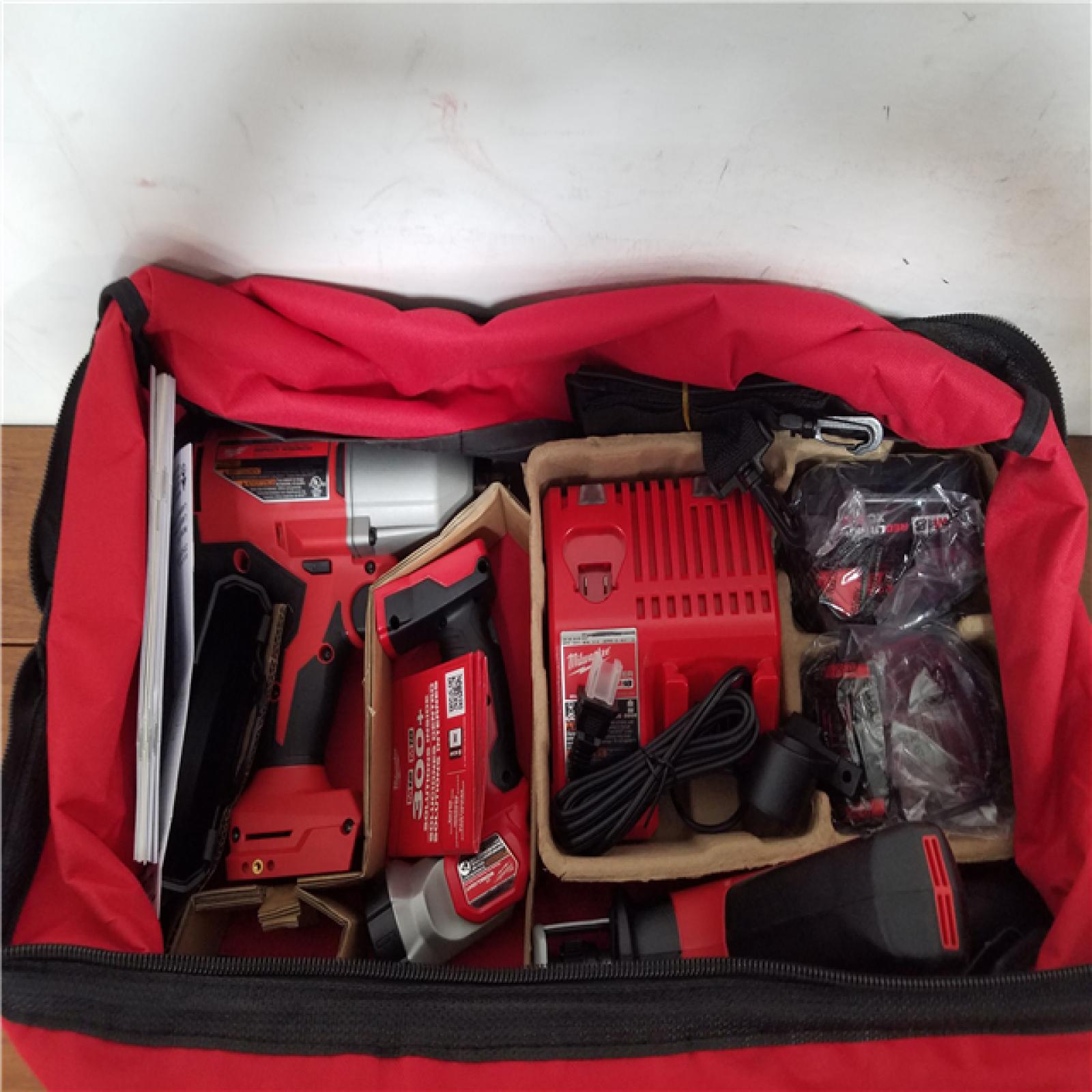California NEW Milwaukee 9-Tool Combo Kit  Includes (2) Batteries  Charger and Bag