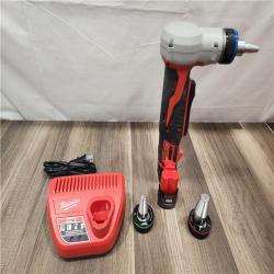 AS-IS- Milwaukee M12 12V Lithium-Ion Cordless PEX Expansion Tool Kit with (2) 1.5 Ah Batteries  (3) Expansion Heads and Hard Case
