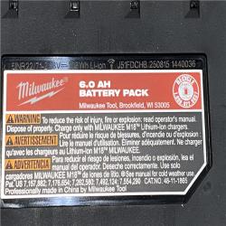AS-IS Milwaukee 18-Volt Lithium-Ion High Output Battery Starter Kit with Two 6.0 Ah Battery and Charger