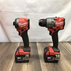 AS-IS Milwaukee FUEL 18V Lithium-Ion Brushless Cordless Hammer Drill and Impact Driver Combo Kit