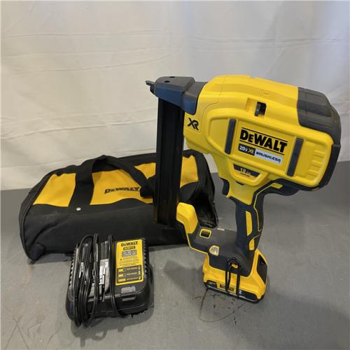 AS-IS - DeWALT 20-Volt MAX 18ga Cordless Brushless Narrow Crown Stapler Kit
