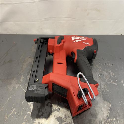 AS-IS- MILWAUKEE FUEL 18V Cordless 18-Gauge 1/4 in. Narrow Crown Stapler (Tool-Only)