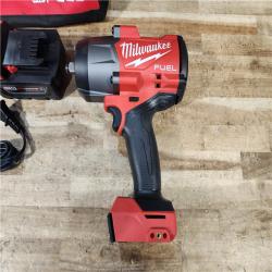 HOUSTON LOCATION - AS - IS Milwaukee FUEL 18V Lithium-Ion Brushless Cordless 1/2 in. Impact Wrench w/Friction Ring Kit