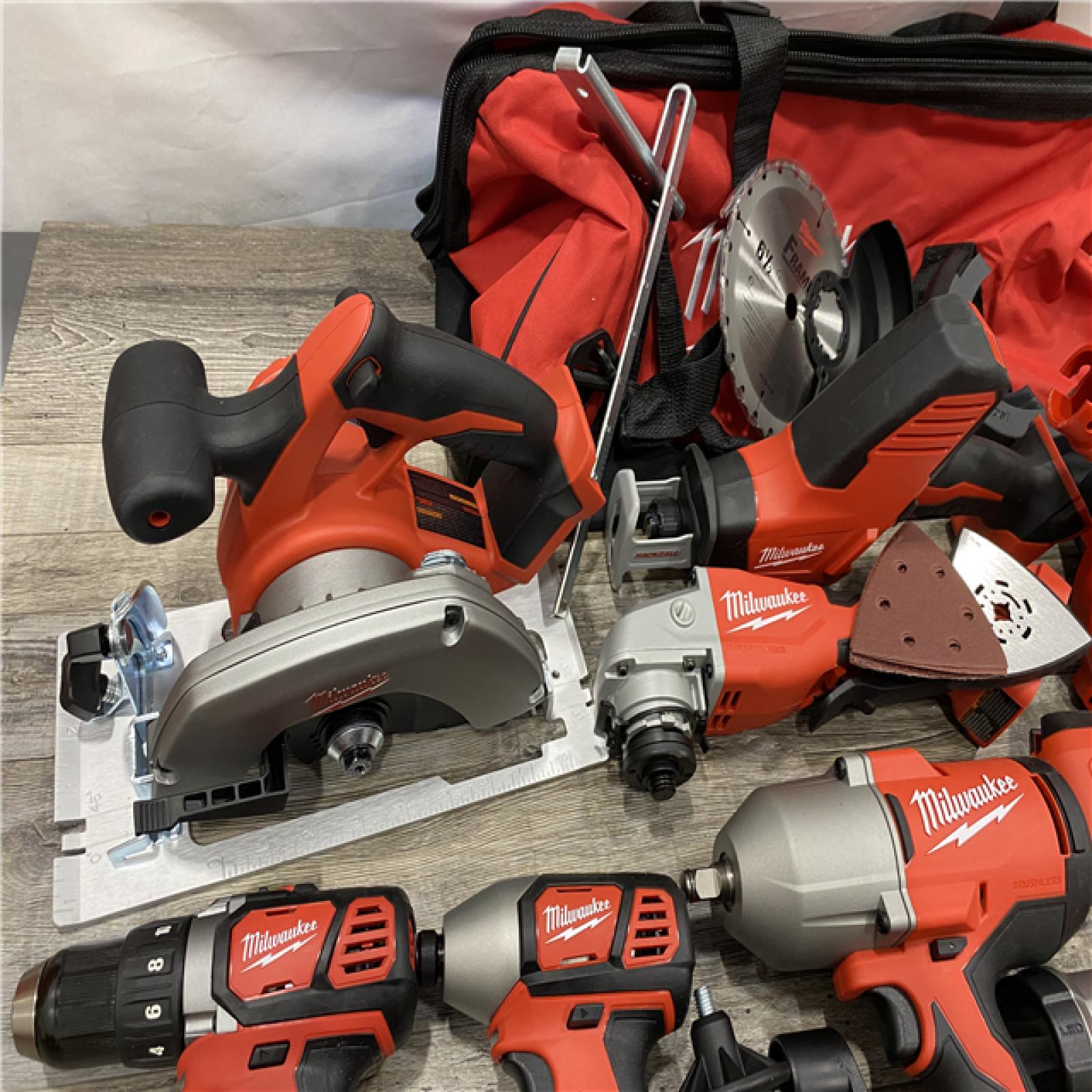 AS-IS Milwaukee 18-Volt Lithium-Ion Cordless (9-Tool) Combo Kit