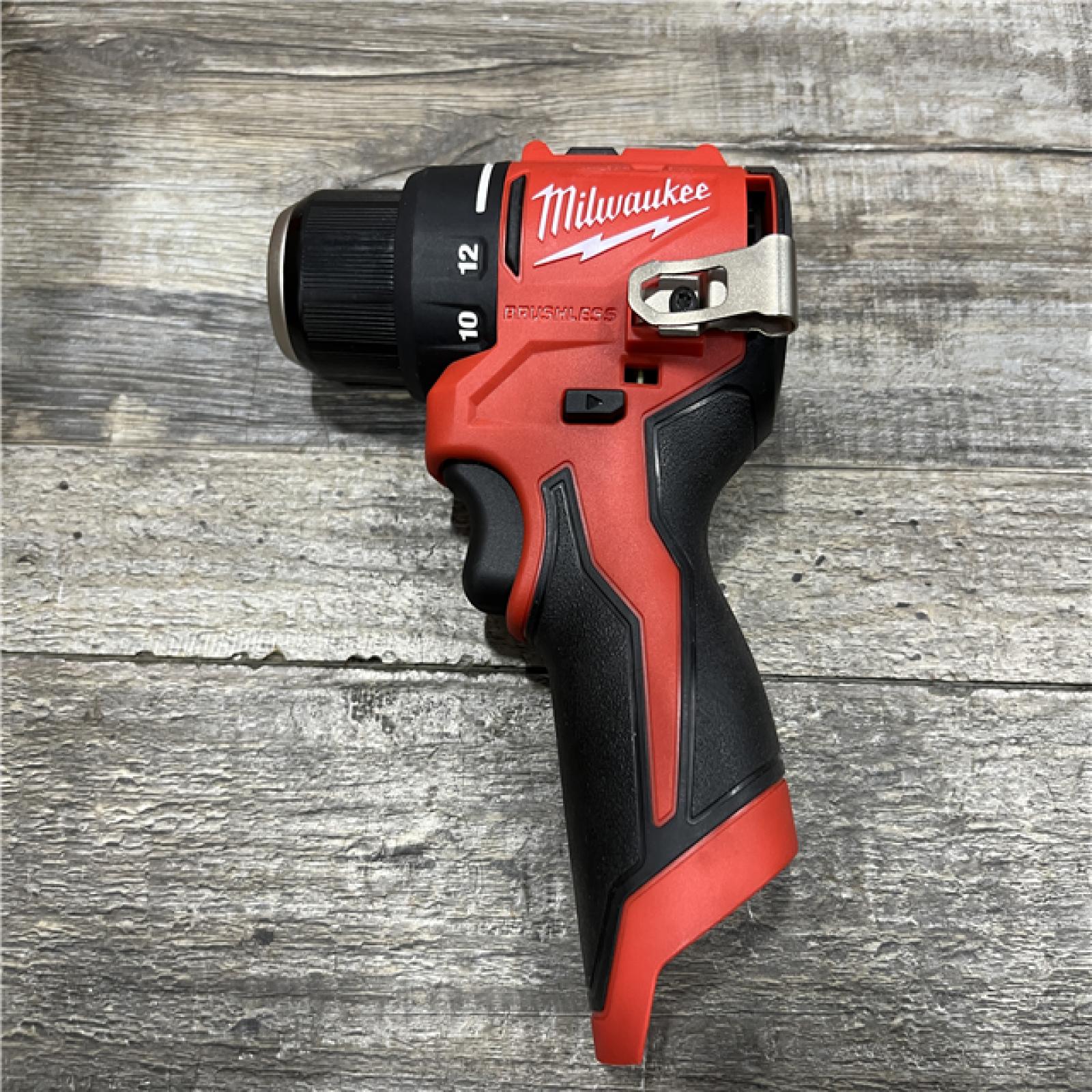 AS-IS Milwaukee 12-Volt Lithium-Ion Brushless Cordless Subcompact Brushless Drill Driver Kit