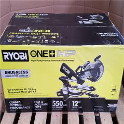 California NEW Ryobi One+ 18V Brushless 10 Sliding Compound Miter Saw Kit