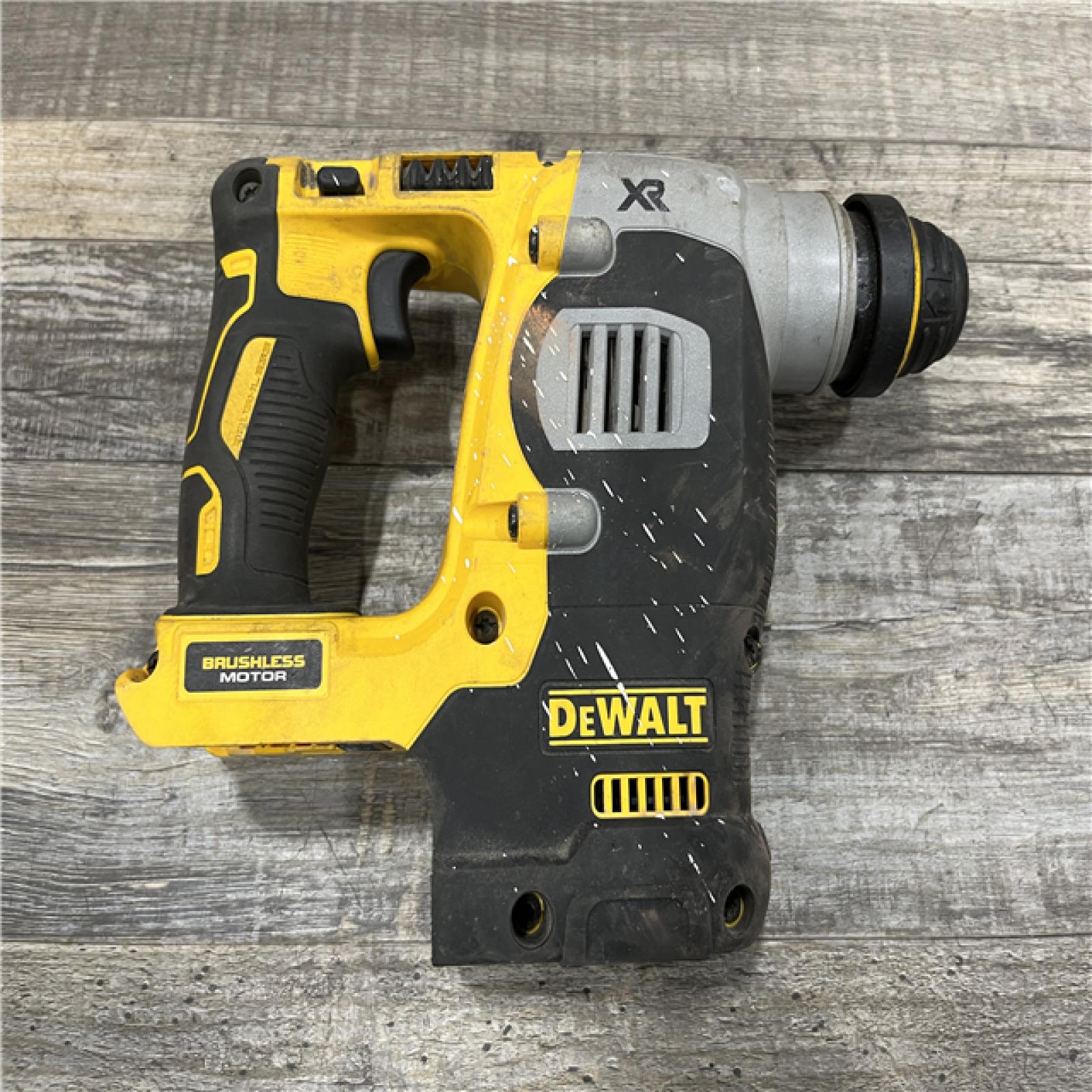AS-IS DEWALT 20V MAX XR Cordless Brushless 1 in. SDS Plus L-Shape Rotary Hammer (Tool Only)