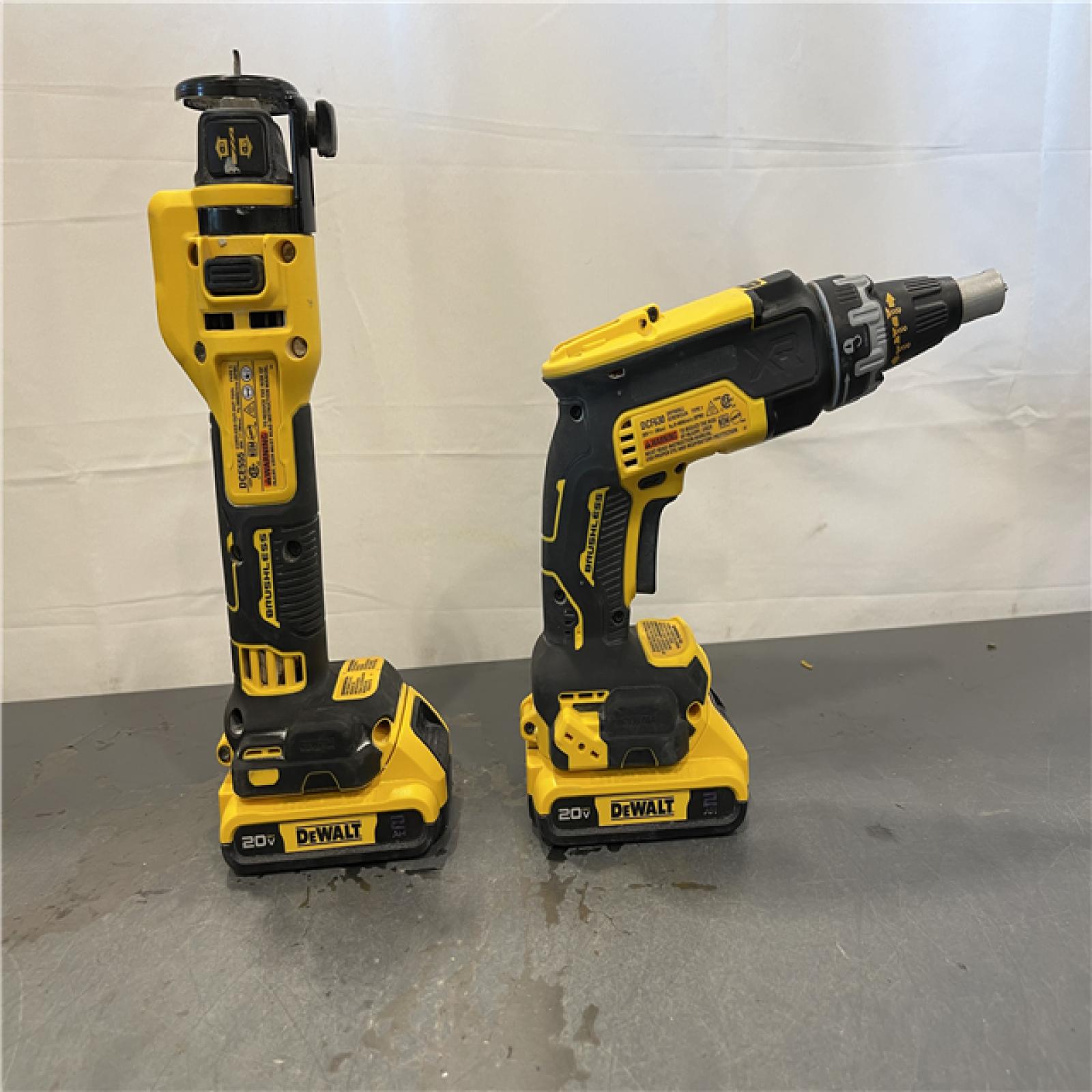 AS-IS - DEWALT 20V MAX XR Lithium-Ion Brushless Cordless 2-Tool Combo Kit