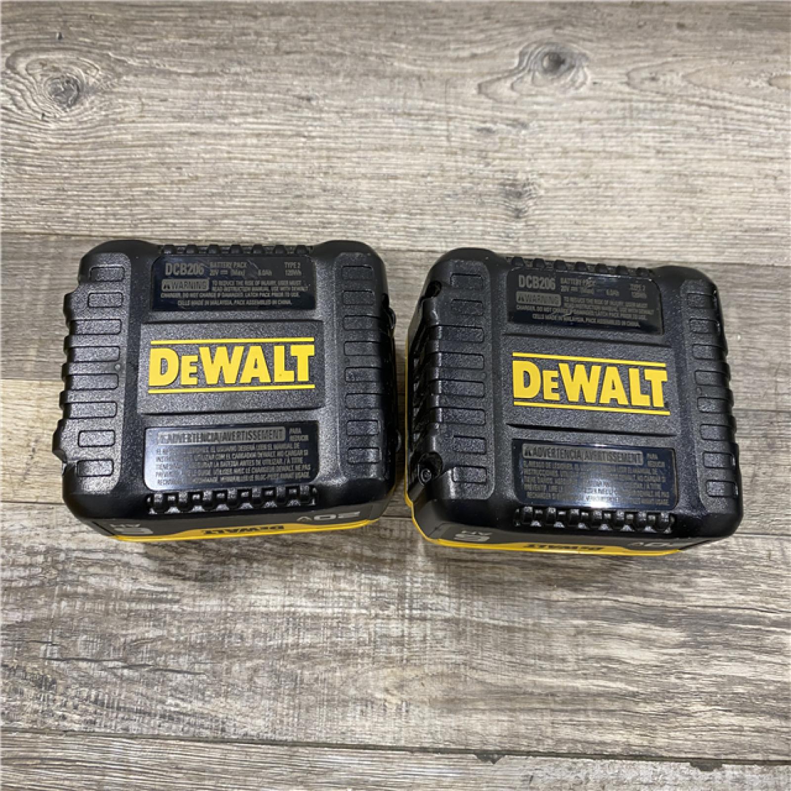 AS-IS DEWALT 20V MAX Lithium-Ion 6.0Ah Battery (2-Pack)