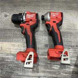 AS-IS Milwaukee 18-Volt Lithium-Ion Brushless Cordless Compact Hammer Drill/Impact Combo Kit