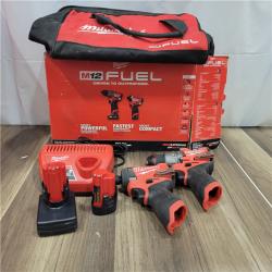 AS-IS Milwaukee 3497-22 12V Brushless Hammer Drill and Impact Driver Combo Kit