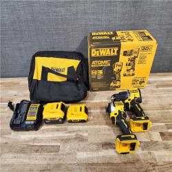 HOUSTON LOCATION - AS-IS (APPEARS LIKE NEW) DEWALT ATOMIC 20V MAX Lithium-Ion Cordless 2-Tool Combo Kit