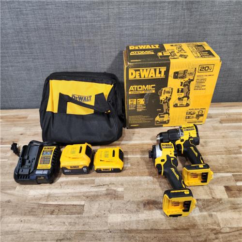HOUSTON LOCATION - AS-IS (APPEARS LIKE NEW) DEWALT ATOMIC 20V MAX Lithium-Ion Cordless 2-Tool Combo Kit