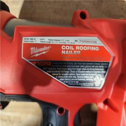 HOUSTON LOCATION - AS-IS (APPEARS LIKE NEW) Milwaukee FUEL 18-Volt Lithium-Ion Brushless Cordless Coil Roofing Nailer (Tool Only)