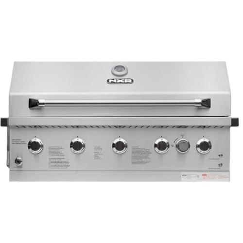 Phoenix LIKE NEW NXR 37 in. 5-Burner Built-In Gas Grill in Stainless Steel with Infrared and Rotisserie Burner