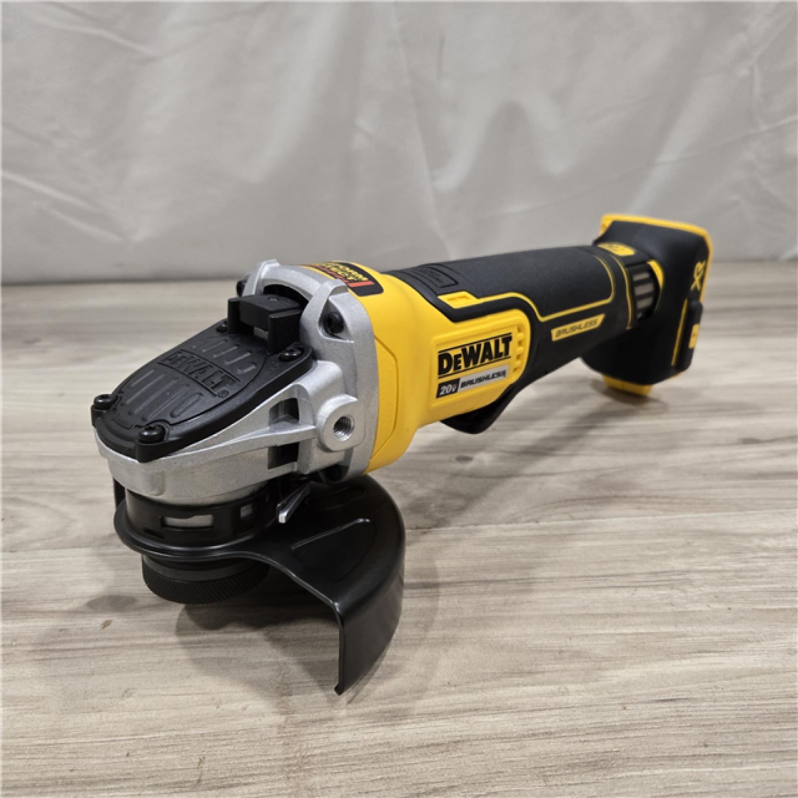 AS-IS DeWalt 20V MAX XR Lithium-Ion Cordless 4-1/2 in. Small Angle Grinder (Tool-Only)