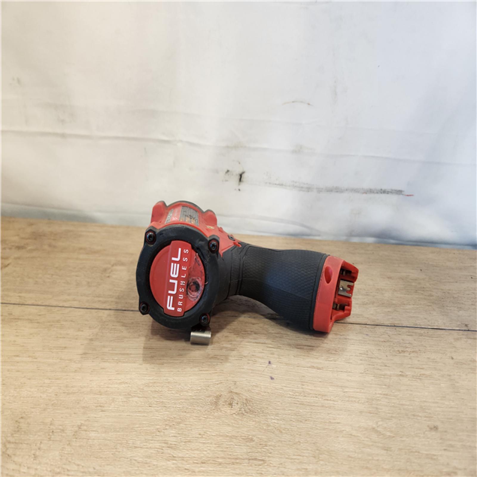 AS-IS- Milwaukee  FUEL 12V Lithium-Ion Brushless Cordless Stubby 3/8 in. Impact Wrench (Tool-Only)
