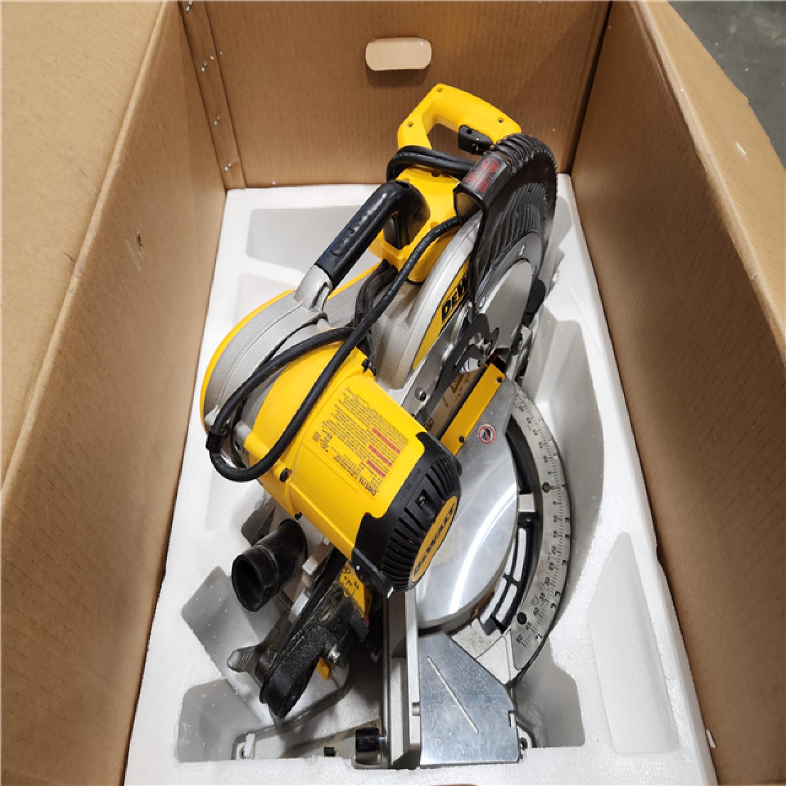 AS-IS DeWalt 15 Amp Corded 12 in. Compound Double Bevel Miter Saw