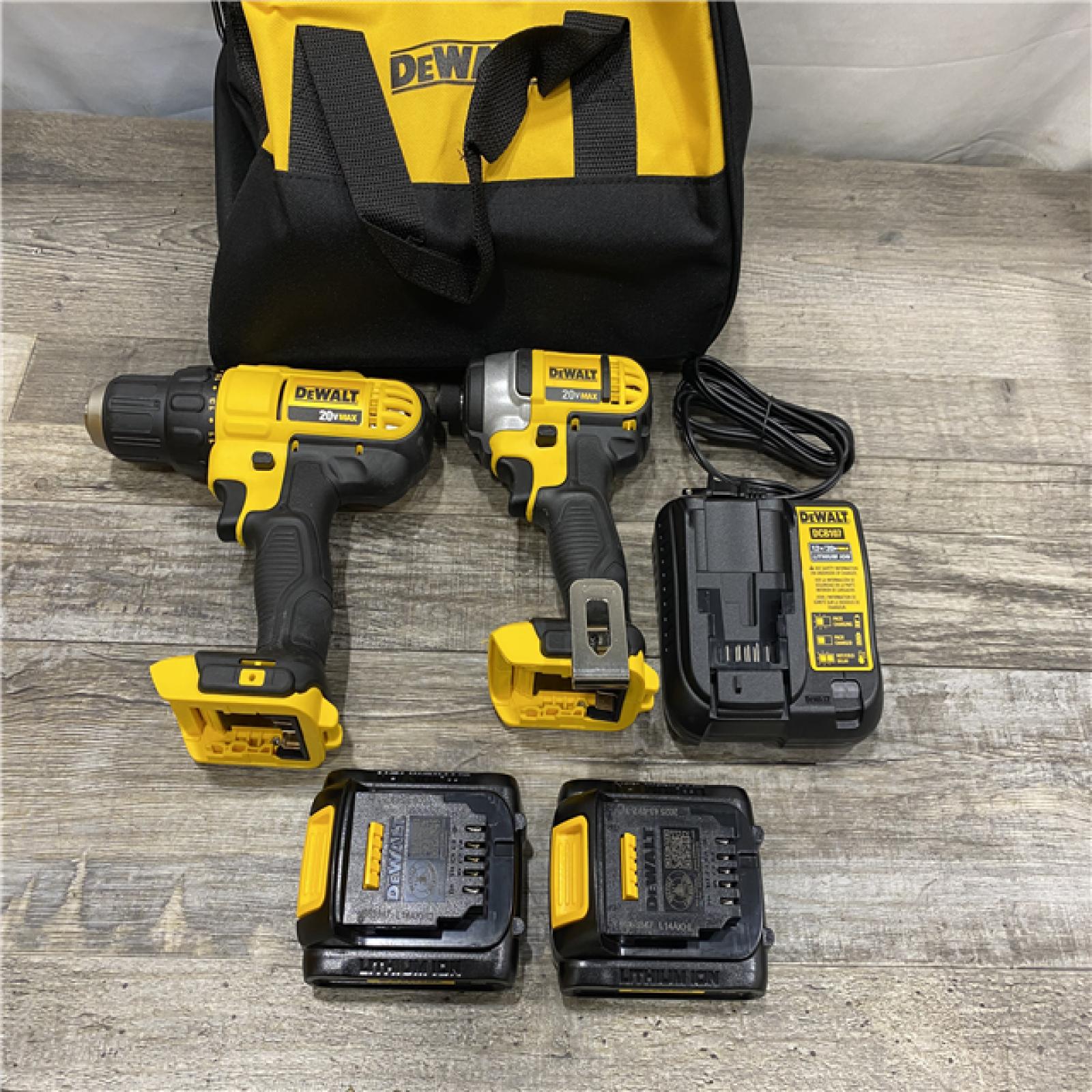 AS-IS DEWALT 20V MAX Cordless Drill/Impact 2 Tool Combo Kit