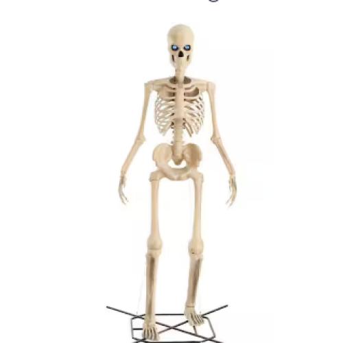 DALLAS LOCATION - AS-IS Home Accents Holiday 12 ft. Grave & Bones Giant-Sized Skelly with LifeEyes™ LCD Eyes H5