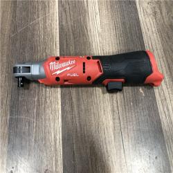 AS-IS Milwaukee M12 FUEL 12V Lithium-Ion Compact 3/8 in. Cordless Ratchet (Tool-Only)