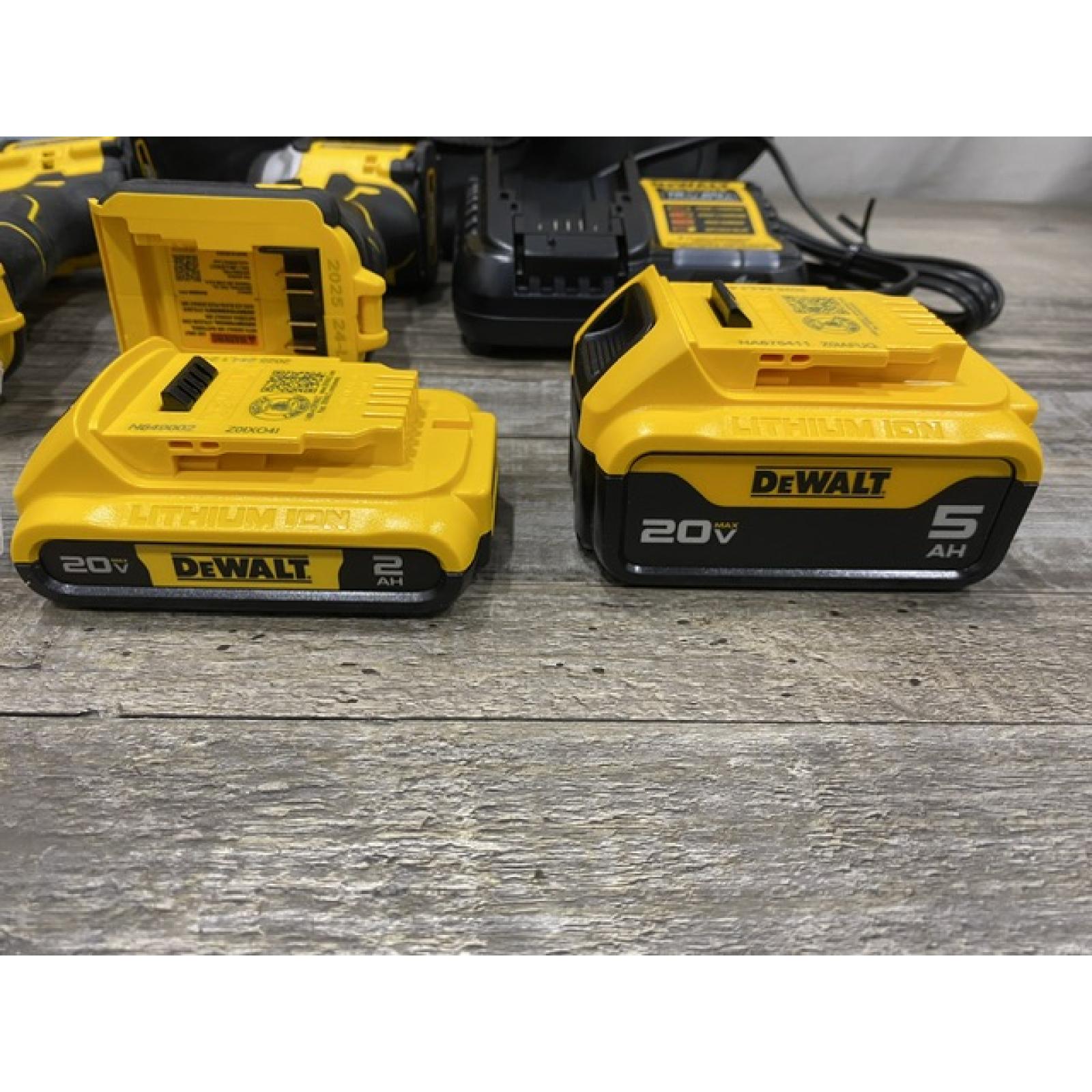 AS-IS DEWALT ATOMIC 20V MAX Lithium-Ion Cordless 2-Tool Combo Kit