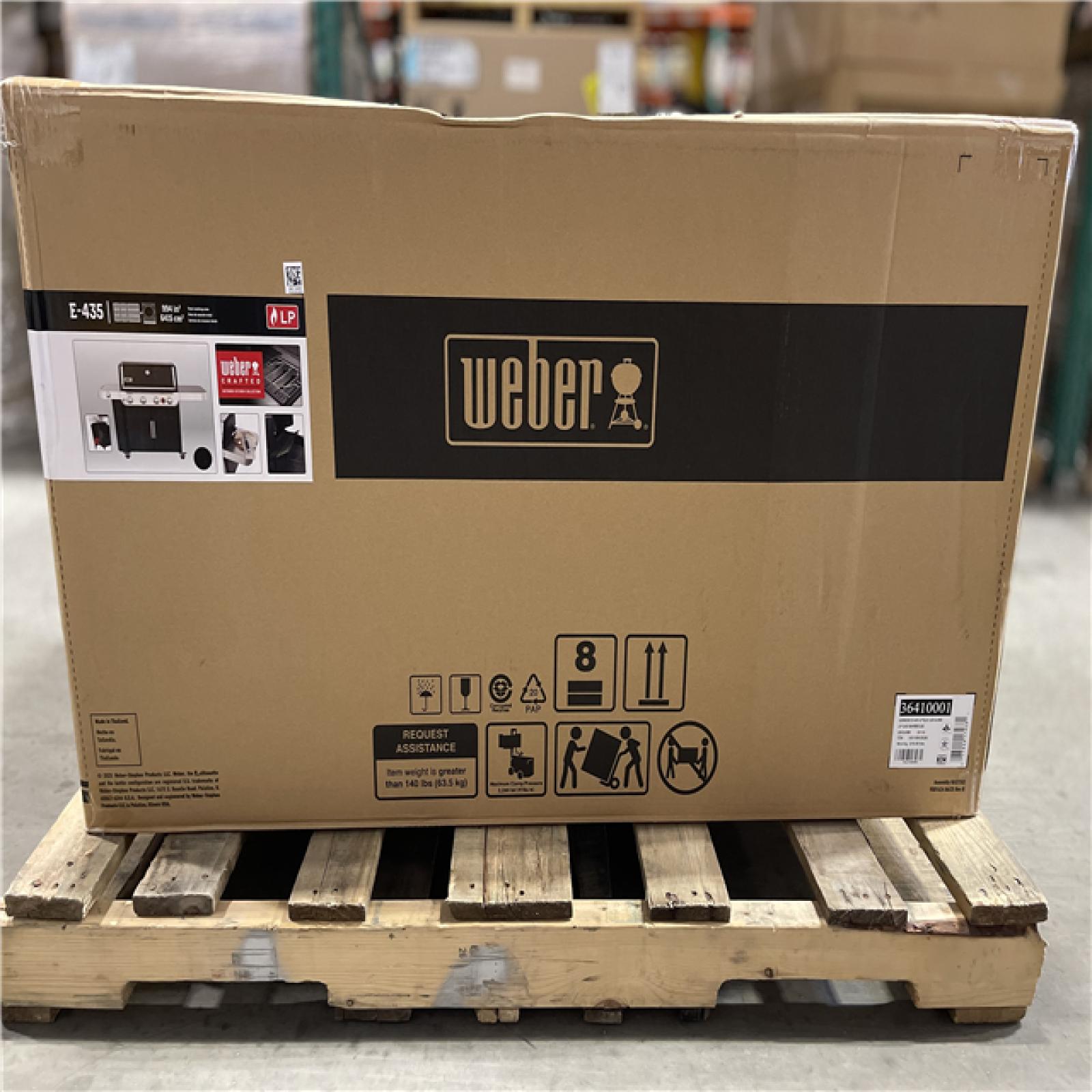 DALLAS LOCATION - NEW! Weber Genesis E-435 Black 4-Burner gas grill