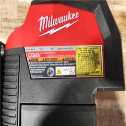 HOUSTON LOCATION - AS - IS Milwaukee 12-Volt Lithium-Ion Cordless Green 125 ft. Cross Line and Plumb Points Laser Level (Tool-Only)