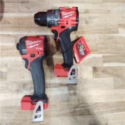 HOUSTON LOCATION - AS-IS Milwaukee FUEL 18V Lithium-Ion Brushless Cordless Hammer Drill and Impact Driver Combo Kit