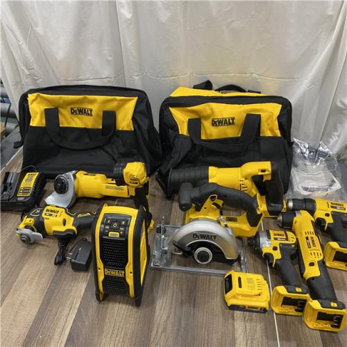 AS-IS Dewalt 20V MAX 9-Tool Power-Tool Combo Kit W/ Soft Case Including 2 Batteries & Charger