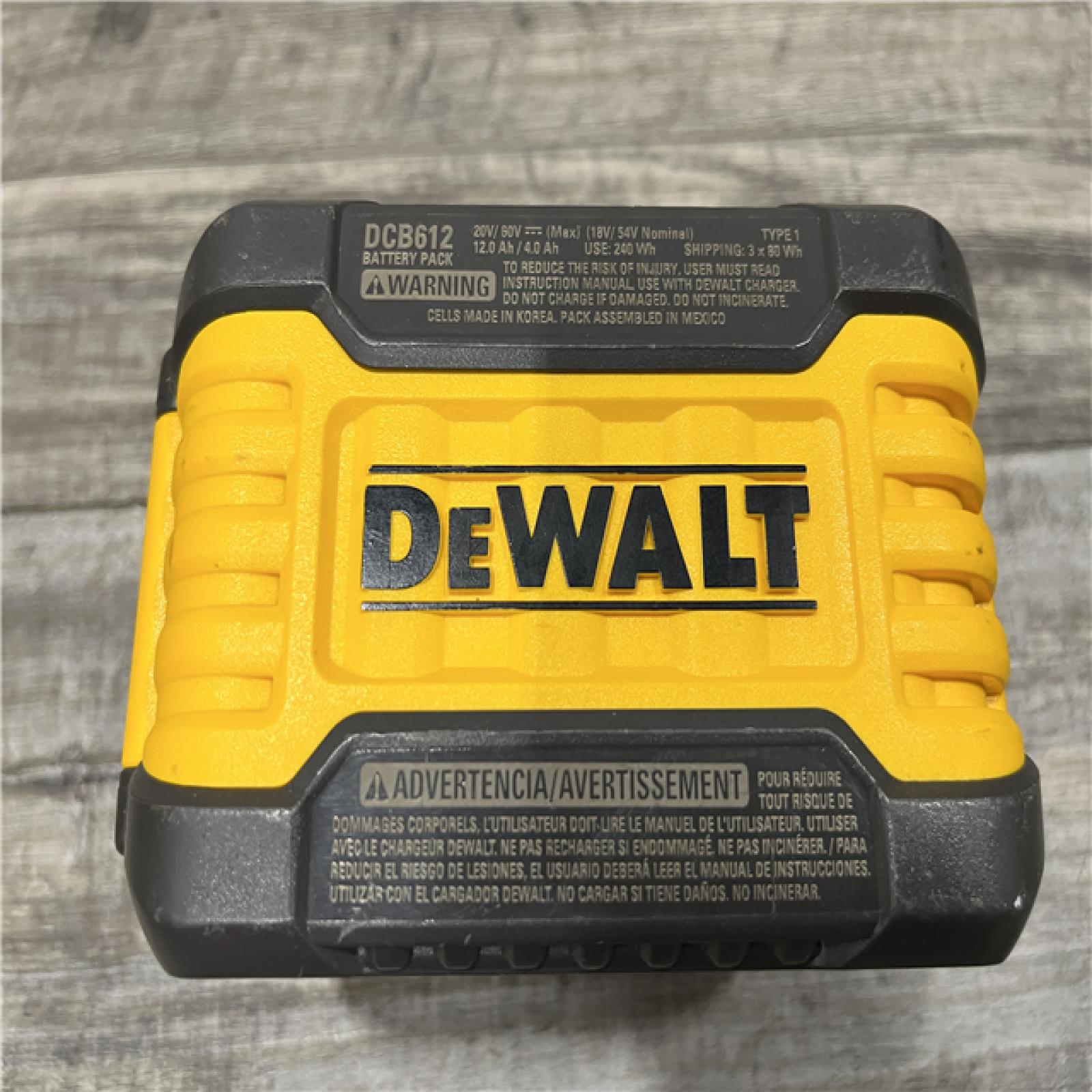 AS-IS DEWALT FLEXVOLT 20V/60V MAX Lithium-Ion 12.0Ah Battery