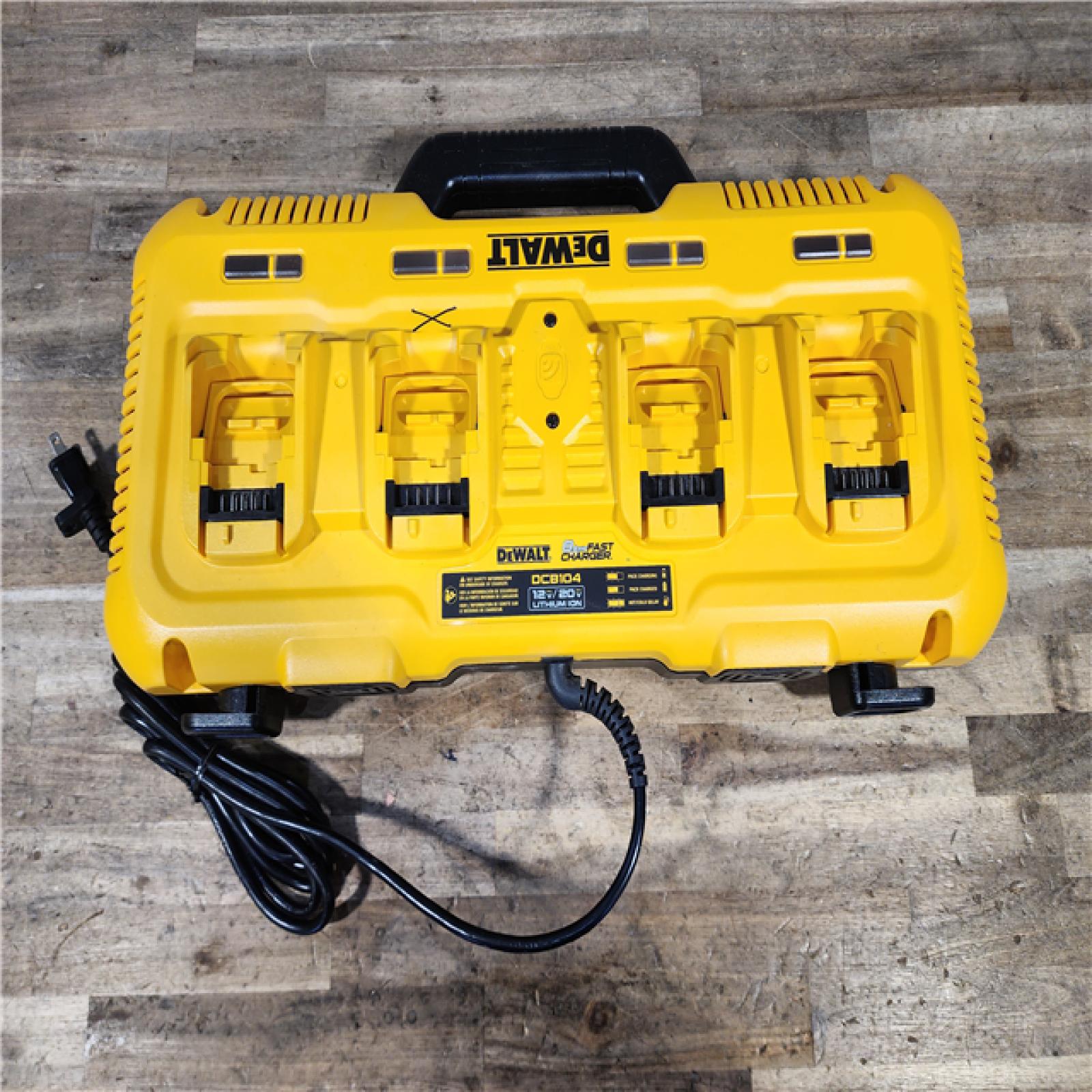 HOUSTON LOCATION - AS-IS DEWALT 12V/20V/60V MAX 4-Port Lithium-Ion Battery Charger