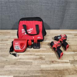 HOUSTON LOCATION - AS-IS (APPEARS LIKE NEW) Milwaukee  FUEL 12-Volt Lithium-Ion Brushless Cordless Hammer Drill and Impact Driver Combo Kit