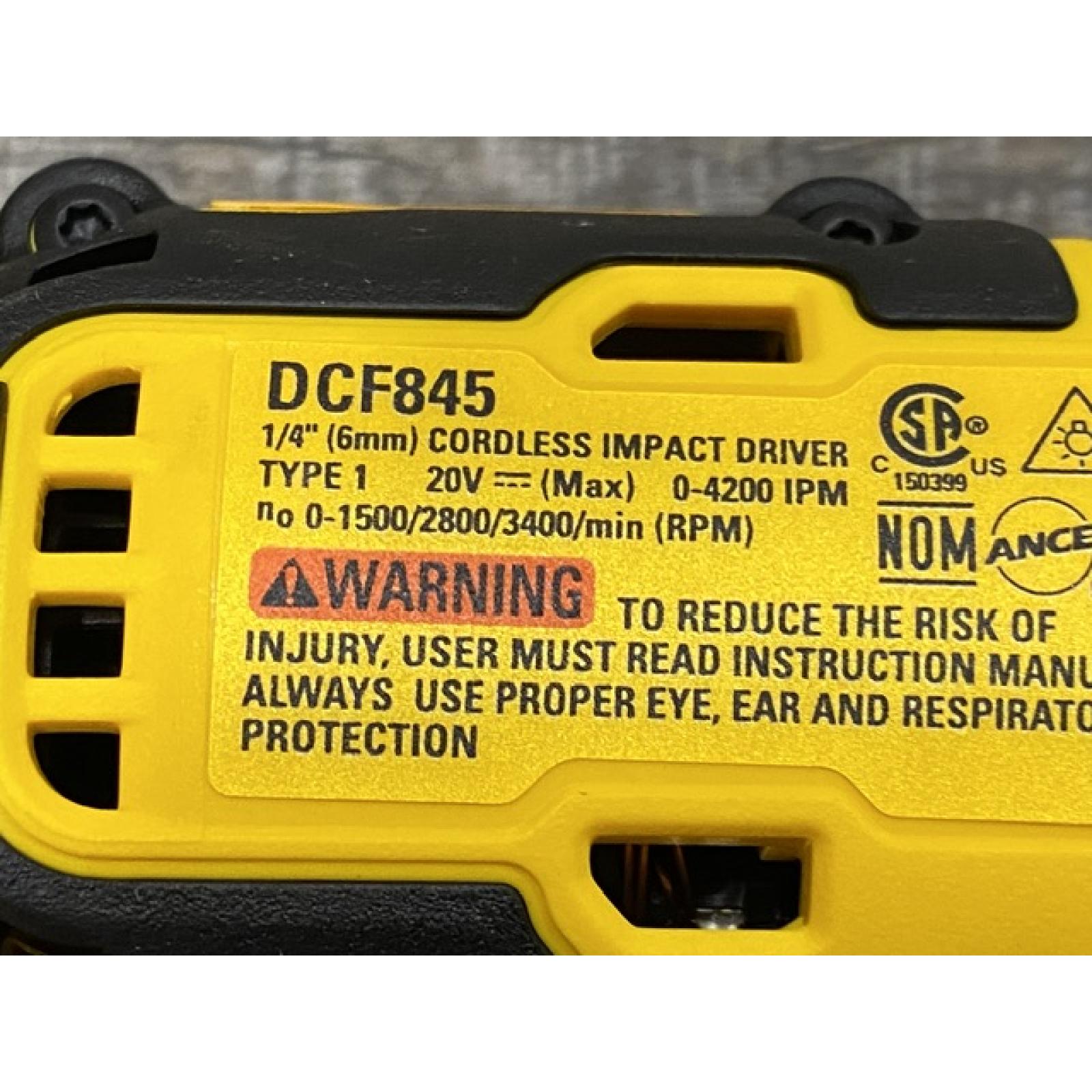 AS-IS DEWALT 20-Volt Maximum XR Lithium-Ion Cordless Brushless 1/4 in. 3-Speed Impact Driver Kit